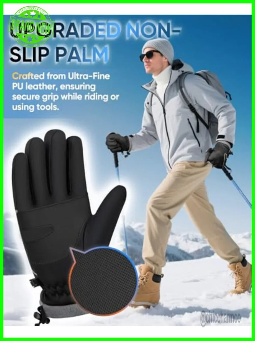 Windproof Waterproof Winter Gloves Touchscreen Cycling Running Work